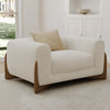 Rowan, Upholstered Accent Chair, Off White - Off-White