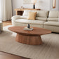 51" Walnut Oval Coffee Table