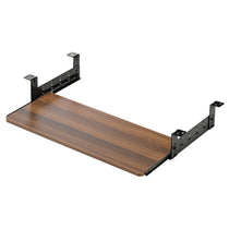 Eureka Ergonomic Walnut Pull-Out Keyboard Tray, Ergonomic Design for Desks.