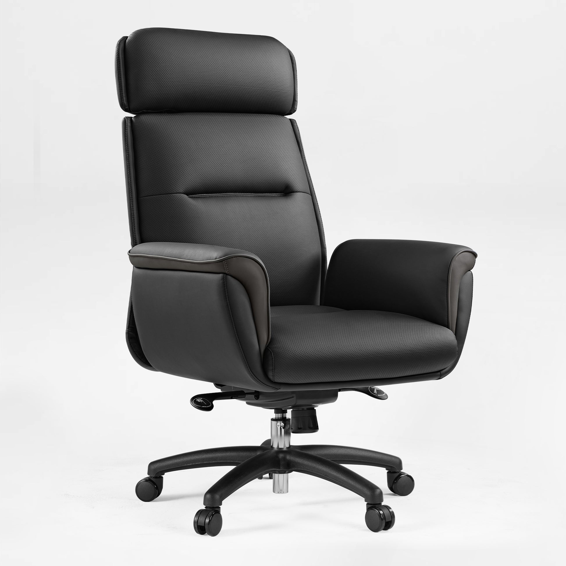 Royal Executive Office Chair - Black Microfiber Leather, Ergonomic Design and Comfort Features.