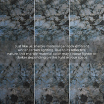 Blue Jade Marble Material Close-Up, Color Variations Depend On Lighting, Part of CT04 Coffee Table Set.