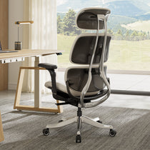The Forma Ergonomic Chair modern style with lasting comfort in off-white pu leather 