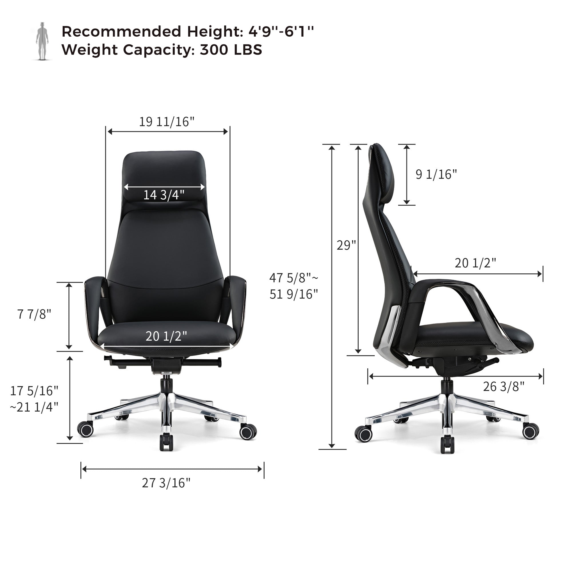 Executive Standing Desk and Office Chair Set - Eureka Ergonomic