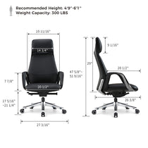 Executive Office Set: Ark X Standing Desk & Executive Office Chair