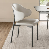 Noble, Upholstered Dining Side Chairs Set of 2, Gray