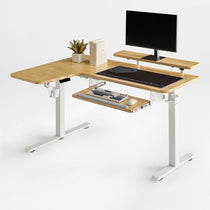 L-Shaped Standing Desk with Accessories Set (60"x23")