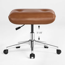 Mathias Leather Executive Chair with Ottoman