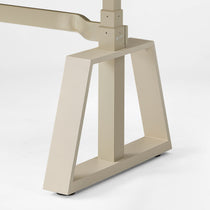 Eureka Ergonomic Ark Executive Standing Desk Base Detail. High-End Trapezoidal Design for Height Adjustable Standing Desk.