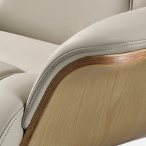 Matteo,Napa Leather Lounge Chair and Ottoman