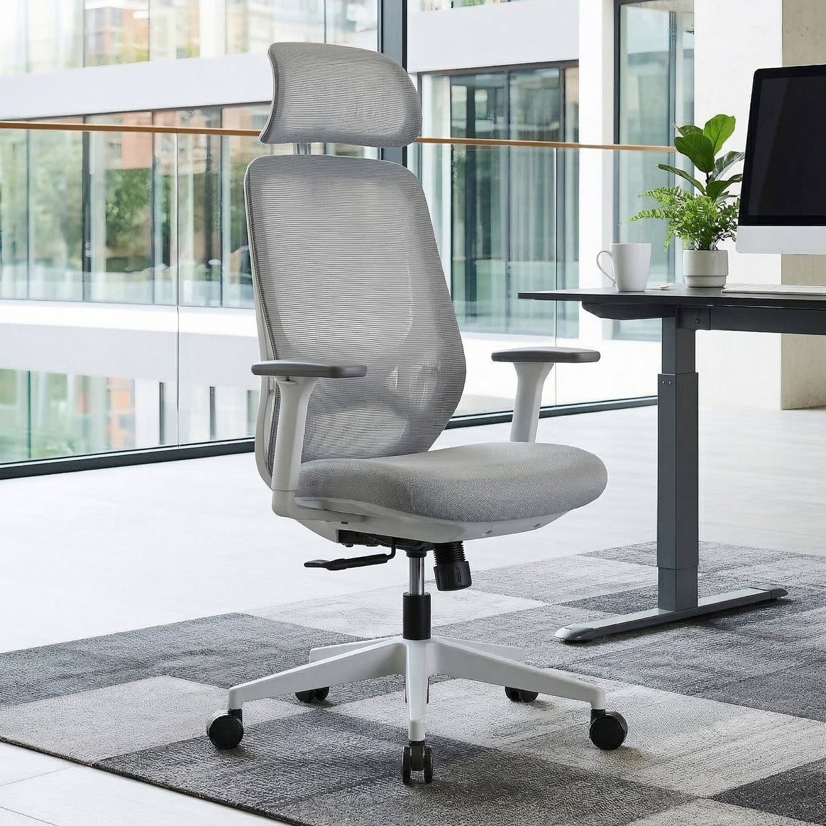 Eureka Ergonomic Nivo Office Chair in a Contemporary Office Workspace