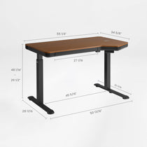 Prime Electric Standing Desk with RGB Lighting (55"x34")