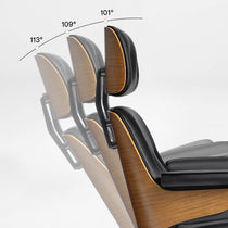 Mathias Leather Executive Chair with Ottoman