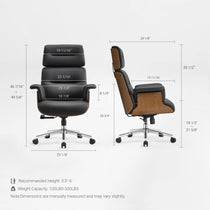 Mathias Marcel, High Back Office Chair Dimensions