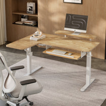 L-Shaped Standing Desk with Accessories Set (60"x23")