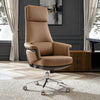 Royal Renee, Microfiber Leather Executive Office Chair - Brown