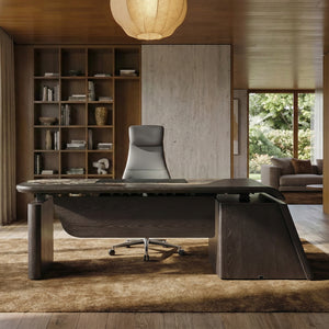 Eureka Ergonomic Magma Pro Executive Standing Desk in a Home Office.