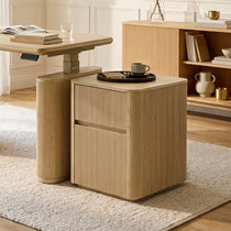 Eureka Ergonomic Aurelia Fluted File Cabinet, Modern Home Office Setup with Aurelia Standing Desk