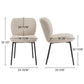 Simple Unique Dining Chair Set of 2 Product Dimensions