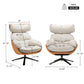 Todd, Swivel Armchair with High Back Lounge Chair