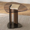 29" Contemporary Style Black Side Table - Black Walnut