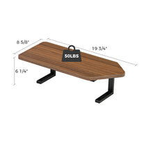 Convertible Desktop Shelf With Dimensions and Weight Capacity, Eureka Ergonomic Workspace Solution.
