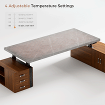 Zen Pro Series, 87"/72" Executive Standing Desk with Cabinets Set