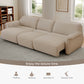 Enjoy the leisure time with adjustable sofa,3 seater,Beige