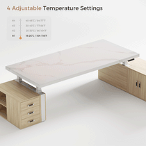 Zen Pro Series, 87"/72" Executive Standing Desk with Cabinets Set