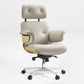 Eureka Ergonomic Mathias Executive Office Chair Off-White Front Veiw 