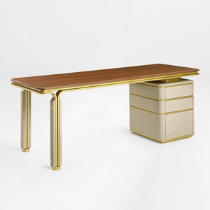 Eureka Ergonomic Zenith Series Office Desk with Drawers Front View product showcase.
