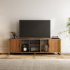 Sonoma 70" LED Light TV Stand Media Console - Walnut & Gray