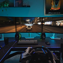 GTG-L60 Pro, L shaped Glass Gaming Standing Desk (60"x23")