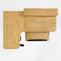 L-Shaped Standing Desk with Accessories Set (60"x23")