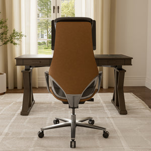 Eureka Genuine Leather Comfort High Back Modern Executive Office Chair