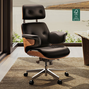 Eureka Ergonomic Mathias Executive Office Chair BLACK Front Veiw