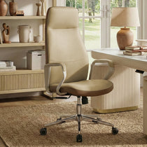 Eureka Ergonomic Clara Faux Leather Executive Office Chair Front View