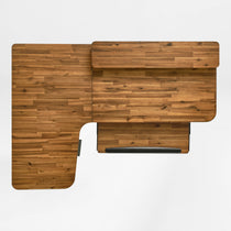 L-Shaped Standing Desk with Accessories Set (60"x23")