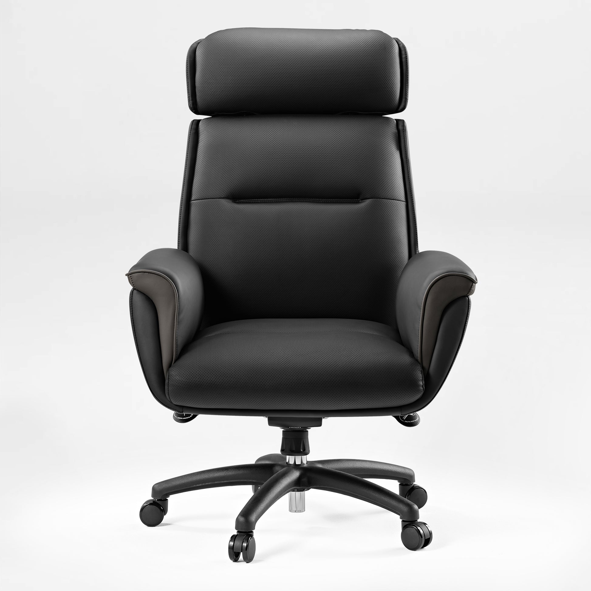 Royal Executive Office Chair - Black Microfiber Leather, Ergonomic Design.