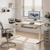 L-Shaped Standing Desk with Accessories Set (60"x23") - Maple