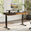Standing Desk with Drawers, Wood Finish (47''/55'') - Black & Walnut