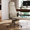 Alto, Silicone Leather Executive Office Chair - Off-White