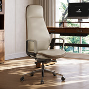 Eureka Ergonomic Alto Executive Office Chair in premium leather with ergonomic support