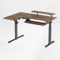 L-Shaped Standing Desk with Accessories Set (60"x23")