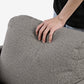 Weston, Ant Fabric Lounge Chair, Dark Khaki Soft Back Pillow