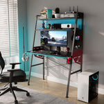 MGD 44" Home Office Computer Gaming Desk, Black-colored
