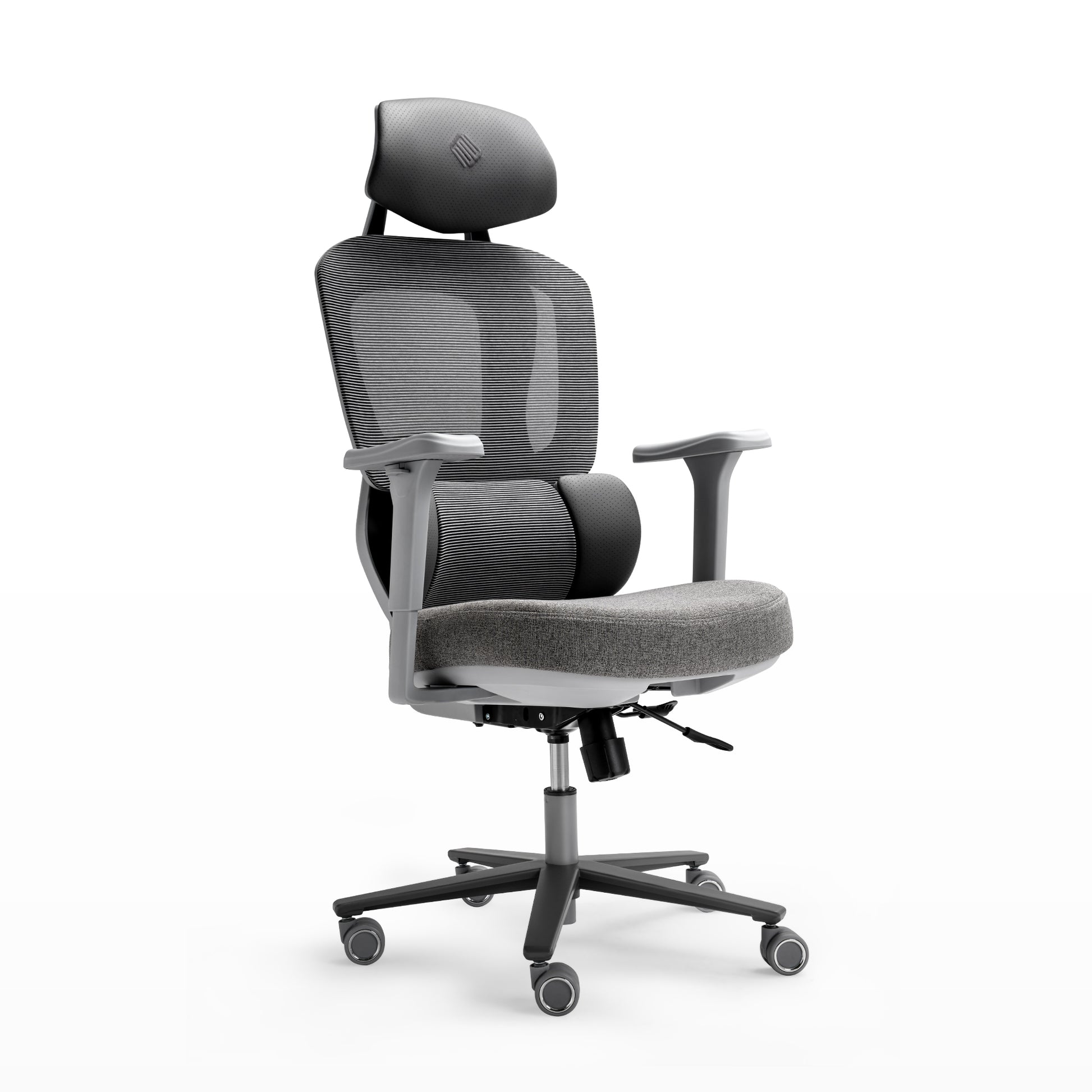 Typhon ii Right-side view of chair on white background, gray
