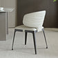 Modern Avant-garde Dining Chairs Set of 2, Off-White
