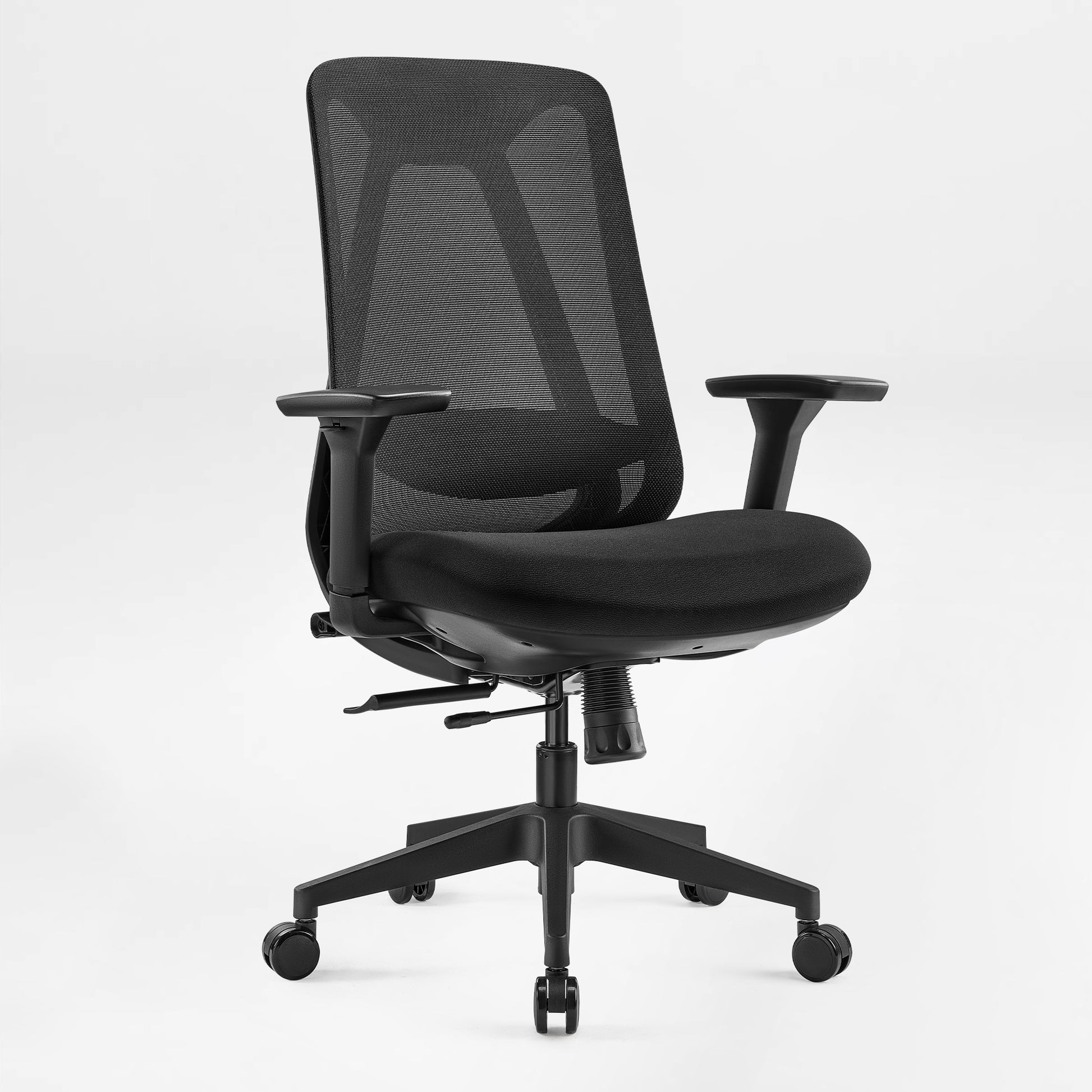 Nico Ergonomic Office Chair With Black Mesh Back, Adjustable Back Curve&Lumbar Support, Ergonomic Design,Front View