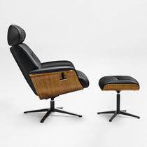 Matteo,Napa Leather Lounge Chair and Ottoman