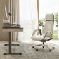 Serene Home Executive Office Leather Chair, Off-White